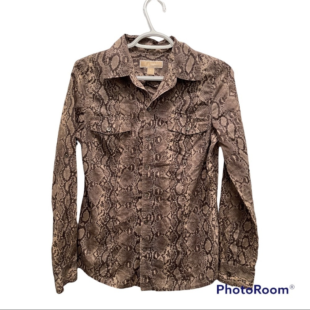 MICHAEL Michael Kors | Snakeskin Print Shirt